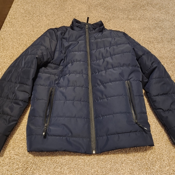 Kenneth Cole Jacket- Navy Blue Medium Size Mens - Picture 2 of 4